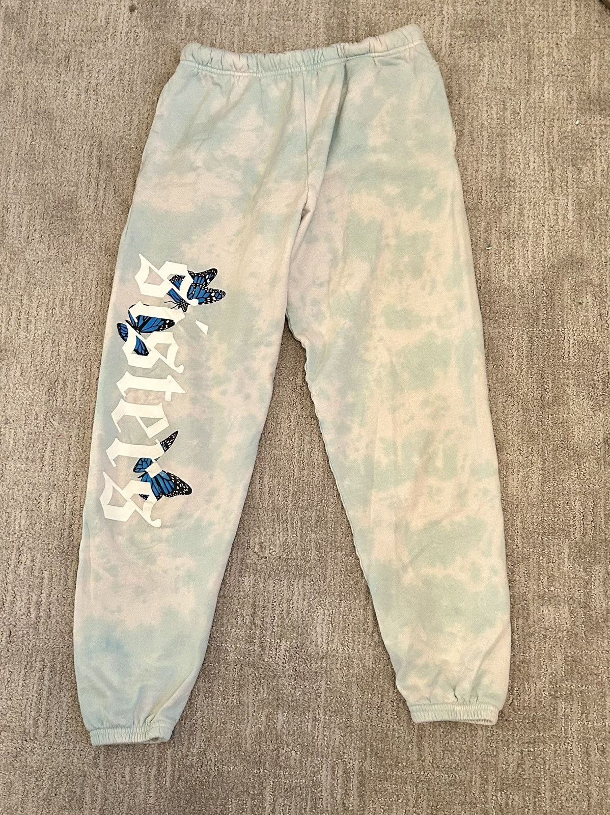 Other Sisters James Charles merch light blue butterfly sweatpants Size 27" / US 4 / IT 40 - 2 Thumbnail