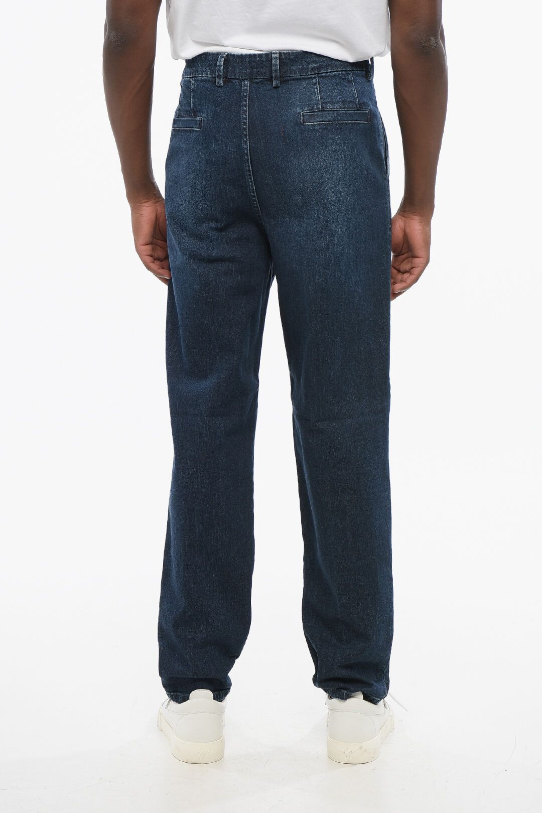 og1mm0725 Double-pleated Regular Fit Denim in Blue