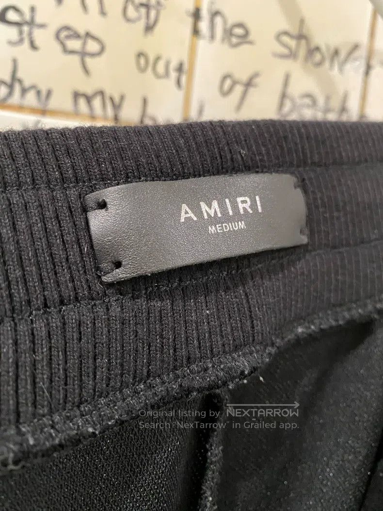 Amiri Amiri size M Crystal and sequin side-striped black sweatpa Size US 26 / EU 42 - 8 Thumbnail