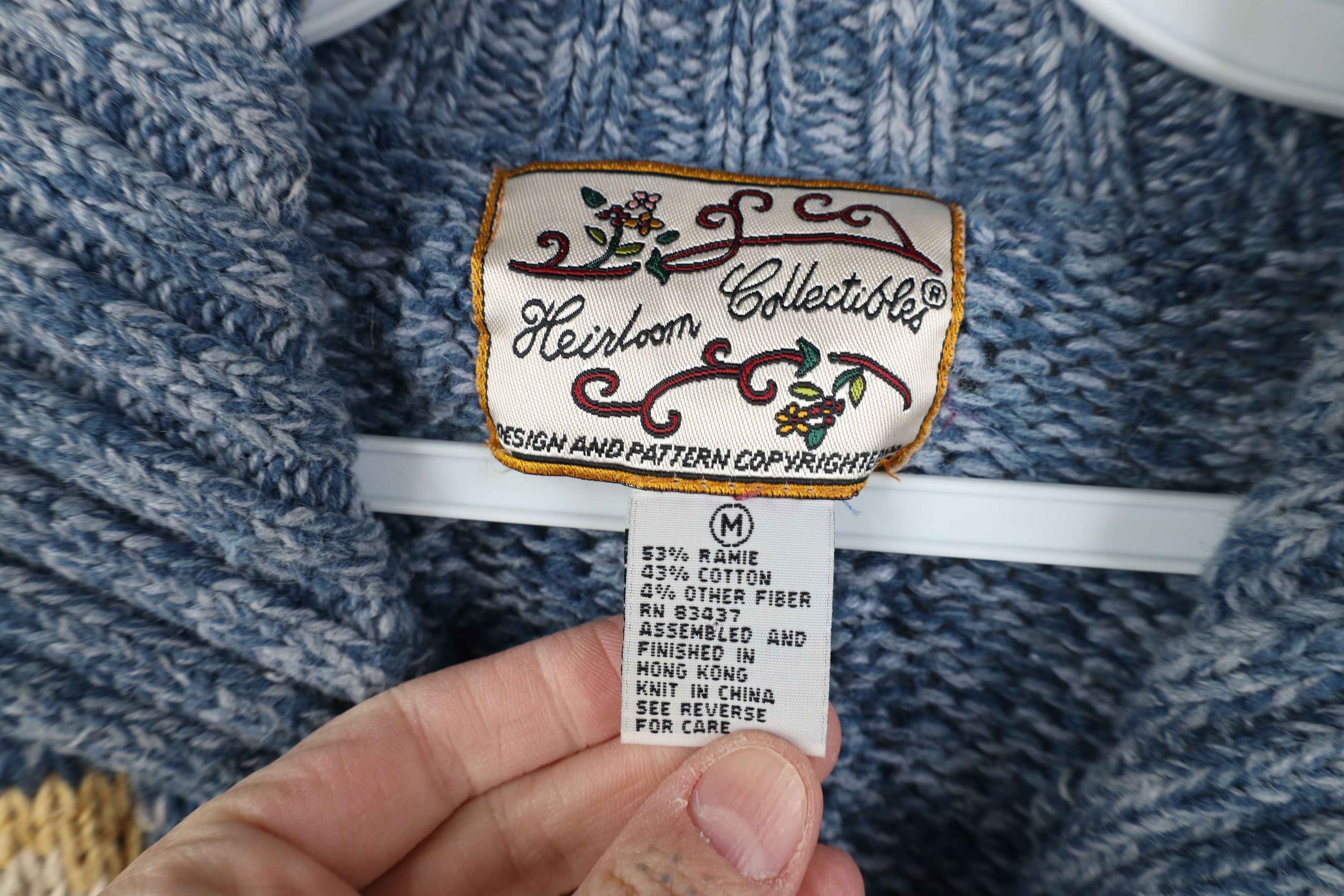 Vintage Vintage 90s Streetwear Embroidered Flower Cardigan Sweater Size M / US 6-8 / IT 42-44 - 7 Thumbnail