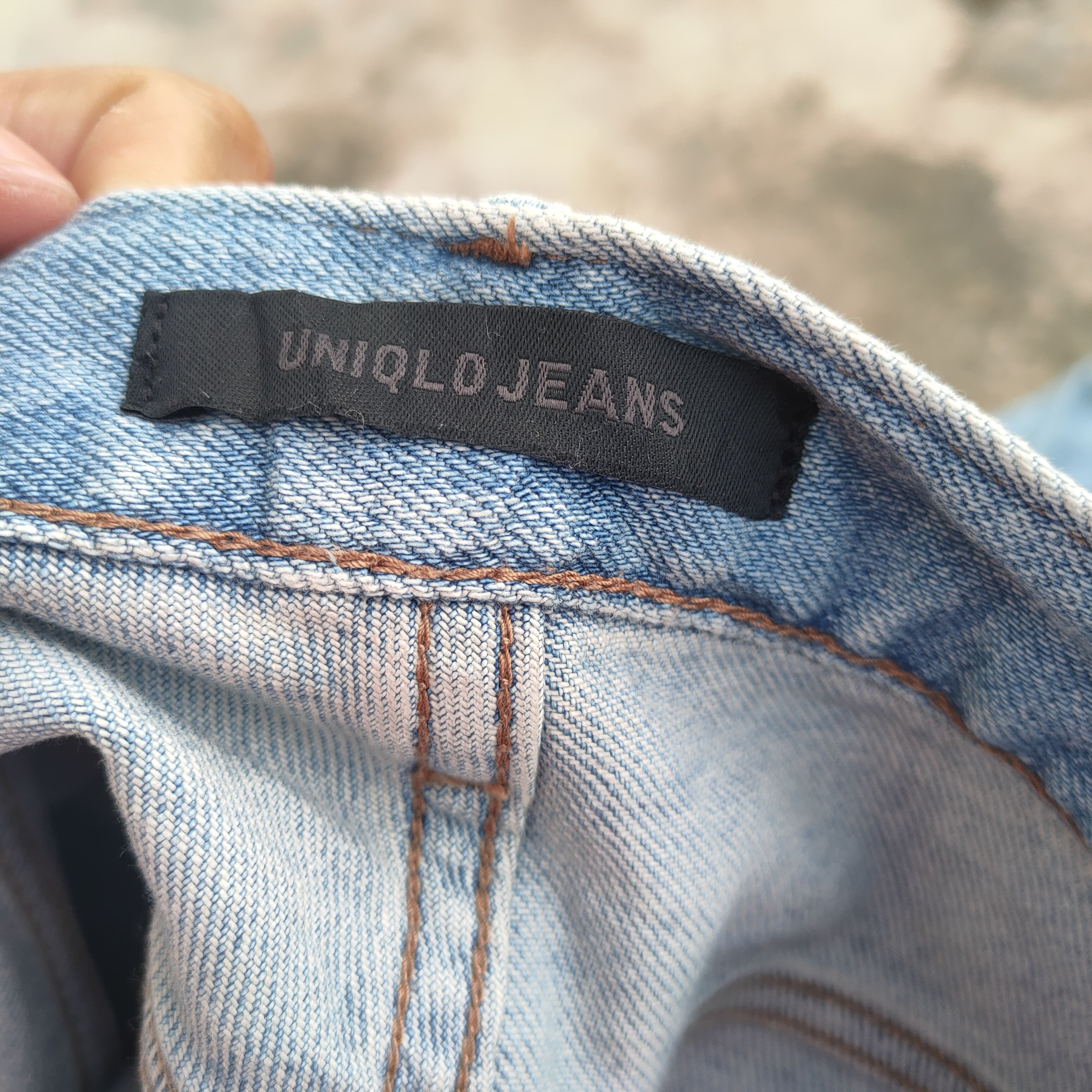 Black Label × Japanese Brand × Jean VINTAGE JAPANESE STRAIGHT FADED RIPPED DENIM JEANS PANTS Size US 35 - 10 Thumbnail