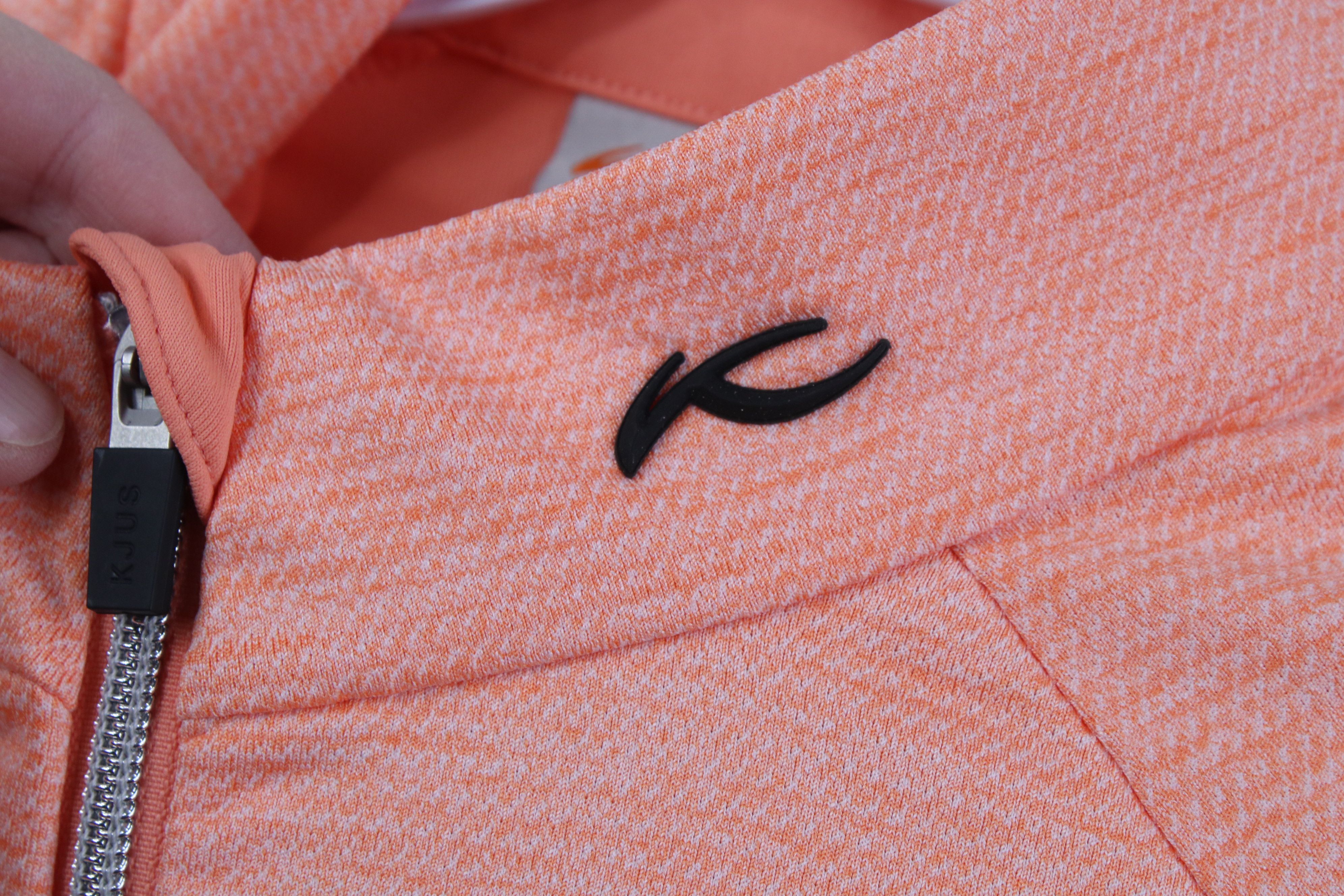 KJUS Kjus UPF 50 Knit Golf Golfing Full Zip Jacket Salmon Pink Size XS / US 0-2 / IT 36-38 - 4 Thumbnail