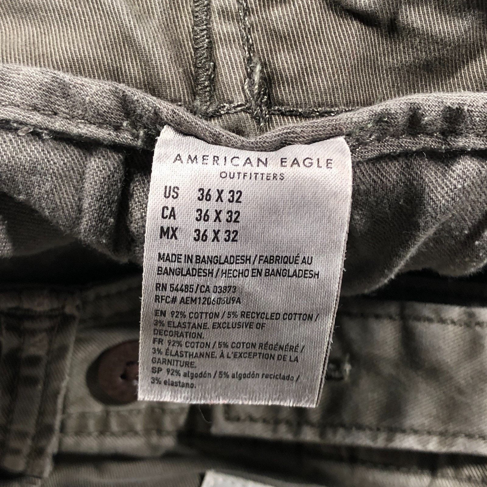 American Eagle Outfitters American Eagle Slim Lived In Cargo Utility Pants 36x32 Size US 36 / EU 52 - 5 Thumbnail