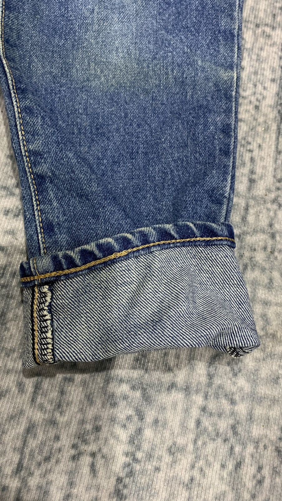 Indigo × Japanese Brand × Vintage 🔥Something Jeans Skinny 90s Size US 28 / EU 44 - 7 Thumbnail