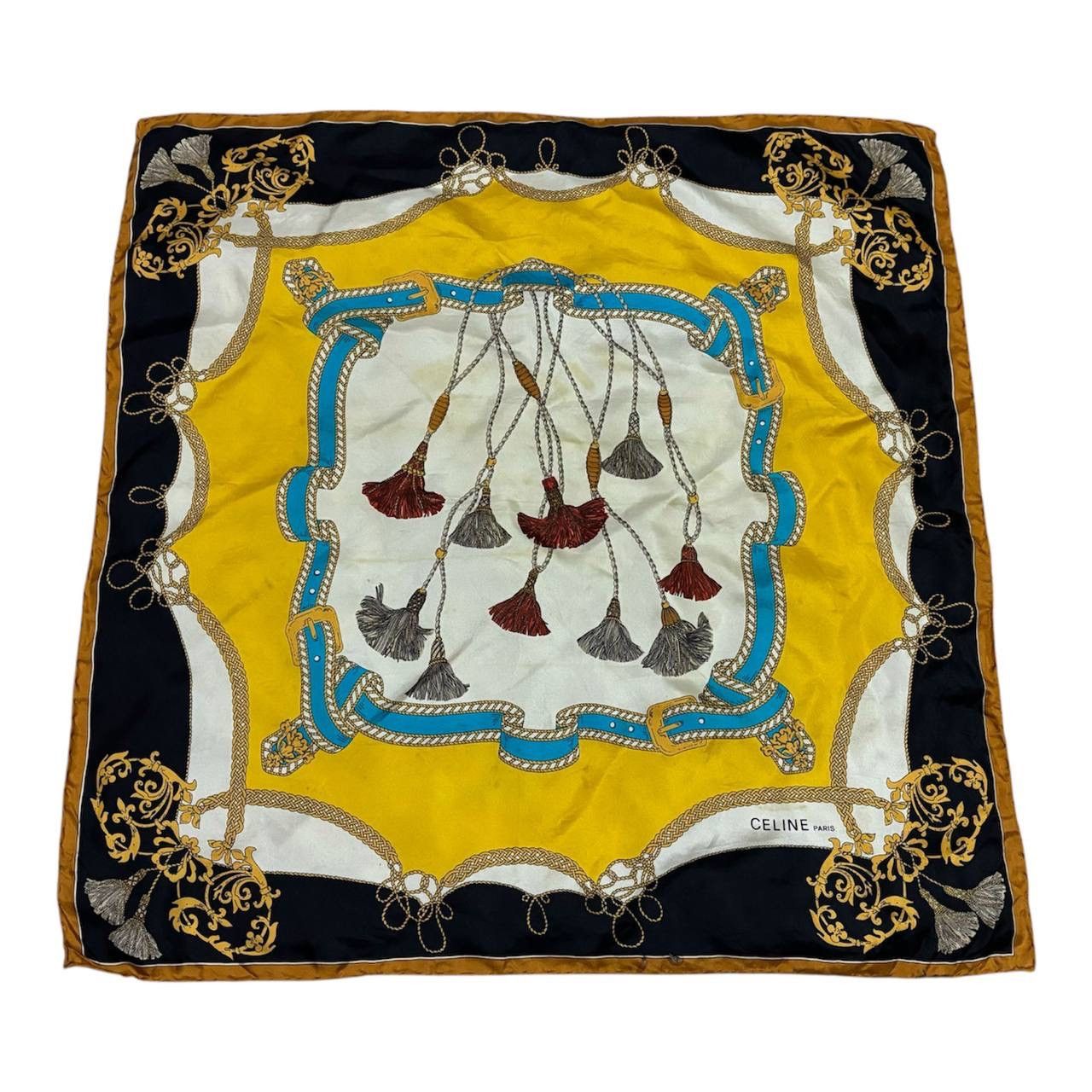 Celine Vintage Celine Silk Big Scarf Neckerchief Size ONE SIZE - 1 Thumbnail