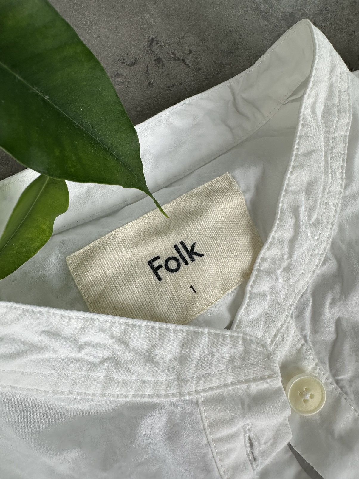 Folk Folk White Shirt Long Sleeve Size S / US 4 / IT 40 - 2 Thumbnail