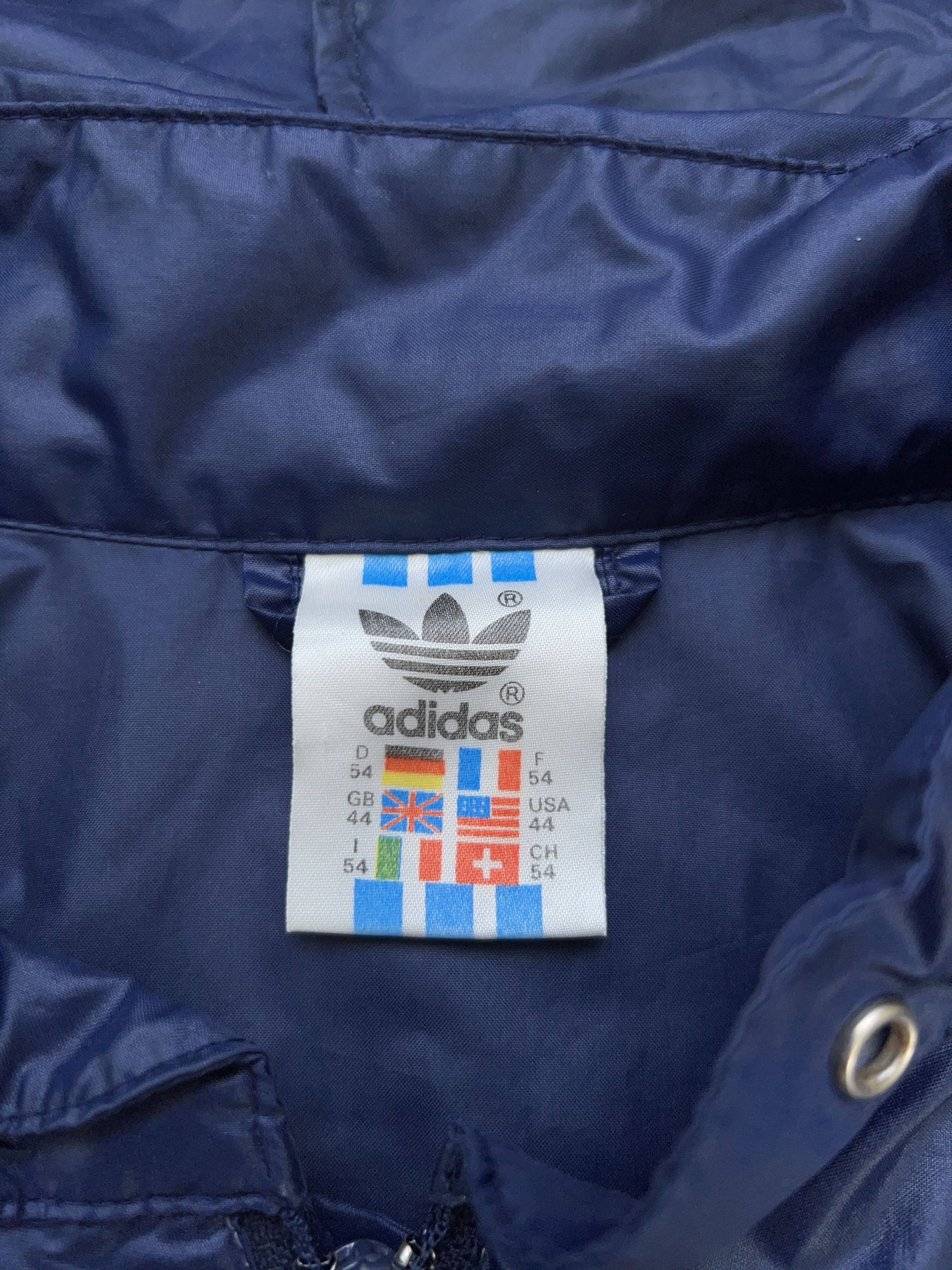 Adidas × Vintage Windbreaker Jacket Lightweight Full Zip Hooded Size 54 XL Size US XL / EU 56 / 4 - 4 Thumbnail