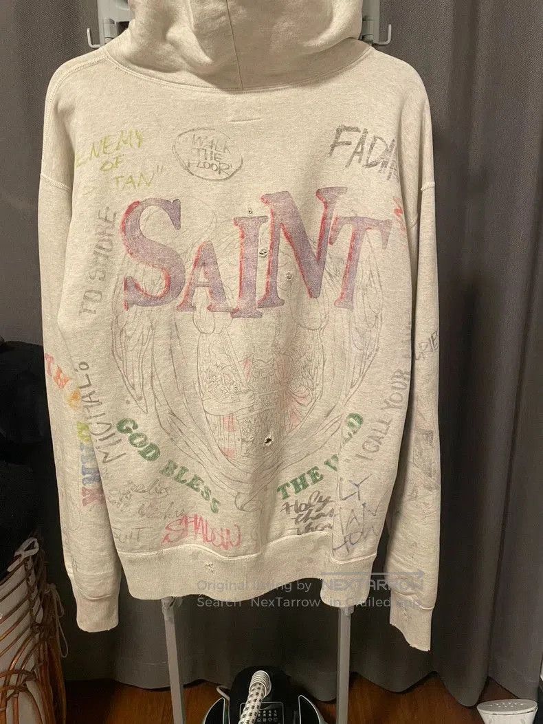 Saint Michael Vintage Saint Michael Graffiti Hoodie. Size US L / EU 52-54 / 3 - 2 Thumbnail