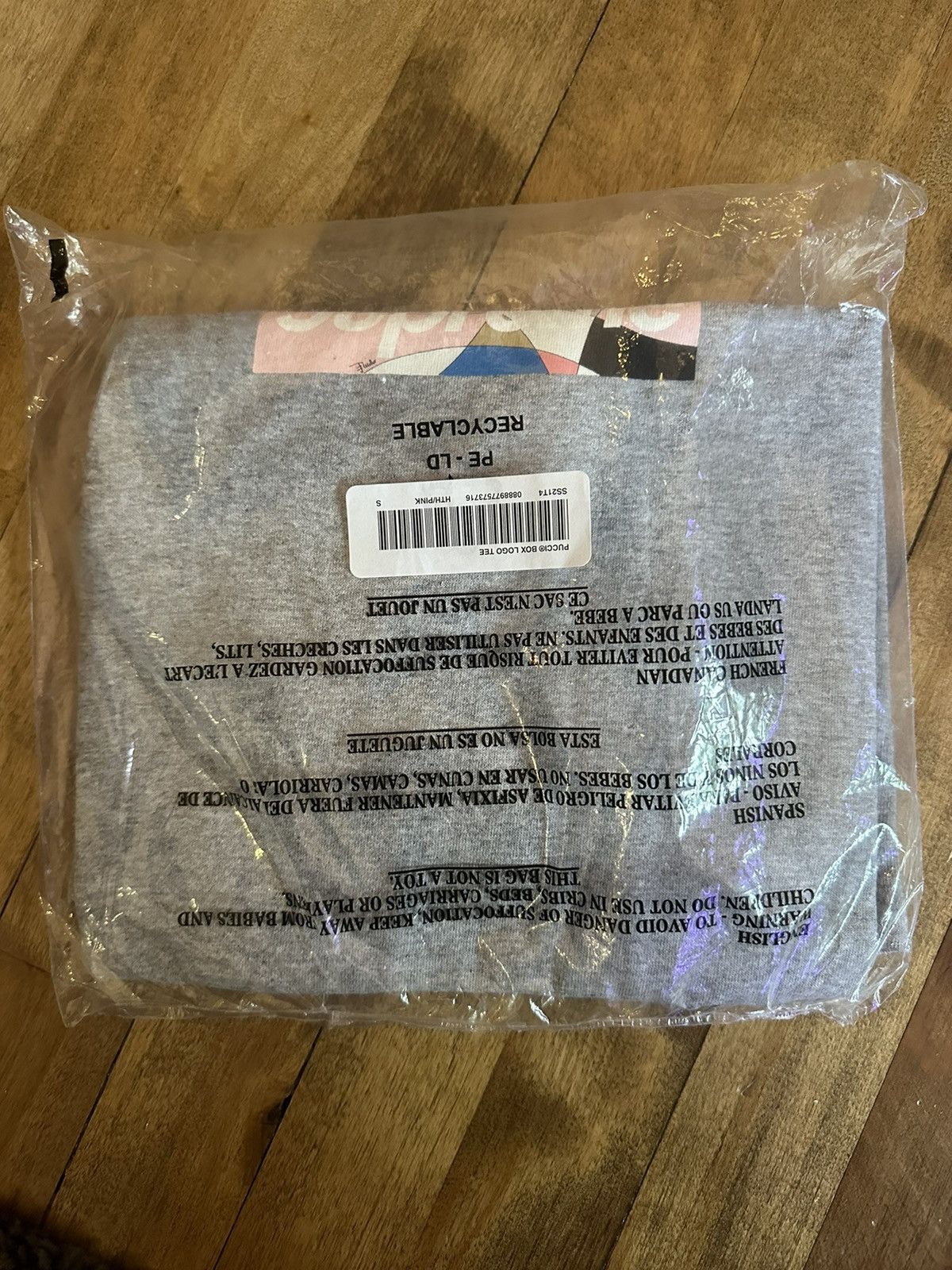 Supreme Supreme X Emilio Pucci Box Logo Gray/Pink Small Size US S / EU 44-46 / 1 - 2 Thumbnail