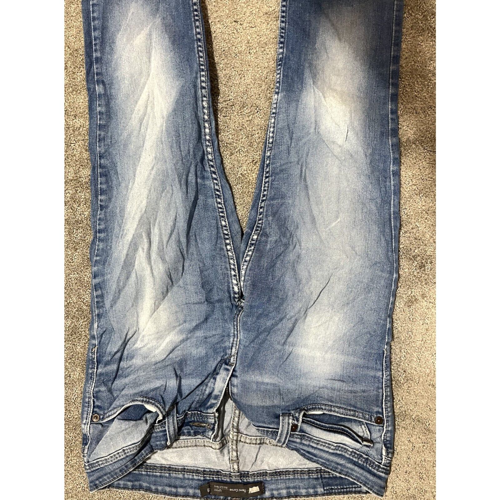 Levi's Levi’s Demi Curve Mid Rise Skinny Bootcut Blue Jeans Women 30 30x27 Denim Slim Stretch Distressed 5-Pocket 9?0s College Size 30" / US 8 / IT 44 - 4 Thumbnail