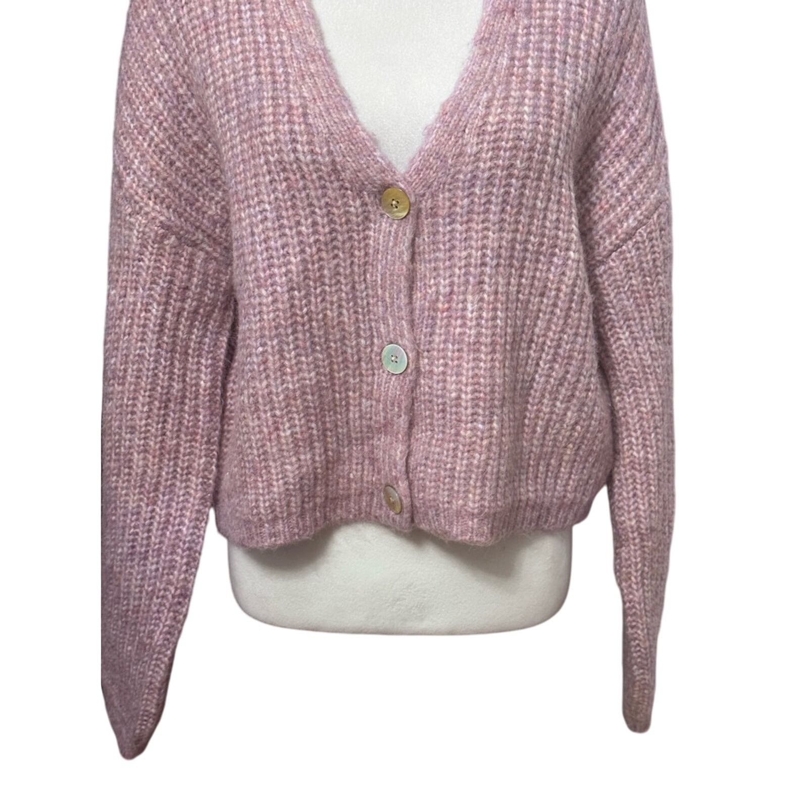 BB Dakota BB Dakota Steve Madden Cardigan Sweater Button Down Pink W L Size L / US 10 / IT 46 - 4 Thumbnail