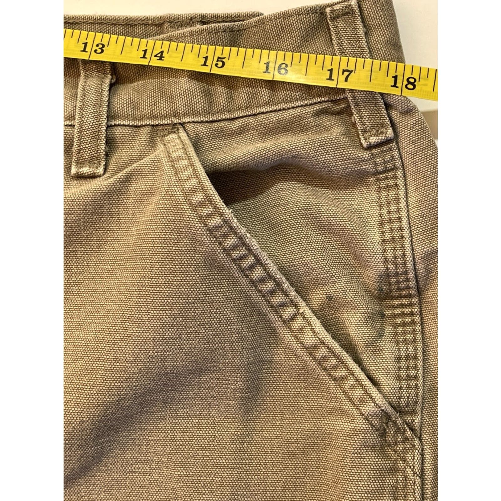 Carhartt VINTAGE Carhartt B11 Canvas Heavy Carpenter Work Pants Men's Pants 38 x 32 Gray Cotton Logo Pockets Outdoor Workwear Regular Straight 90s Theme Mens Size US 38 / EU 54 - 6 Thumbnail