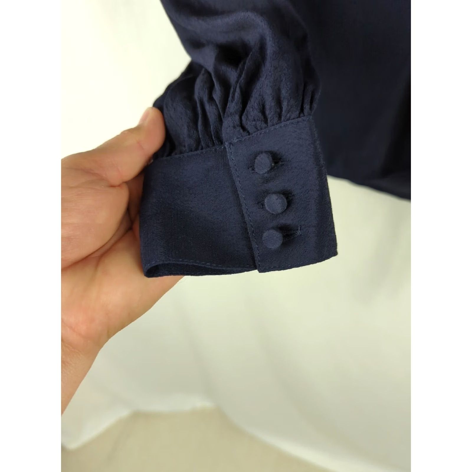 Talbots Talbots Women Blouse XS Navy Blue Wrap career Size XS / US 0-2 / IT 36-38 - 5 Thumbnail