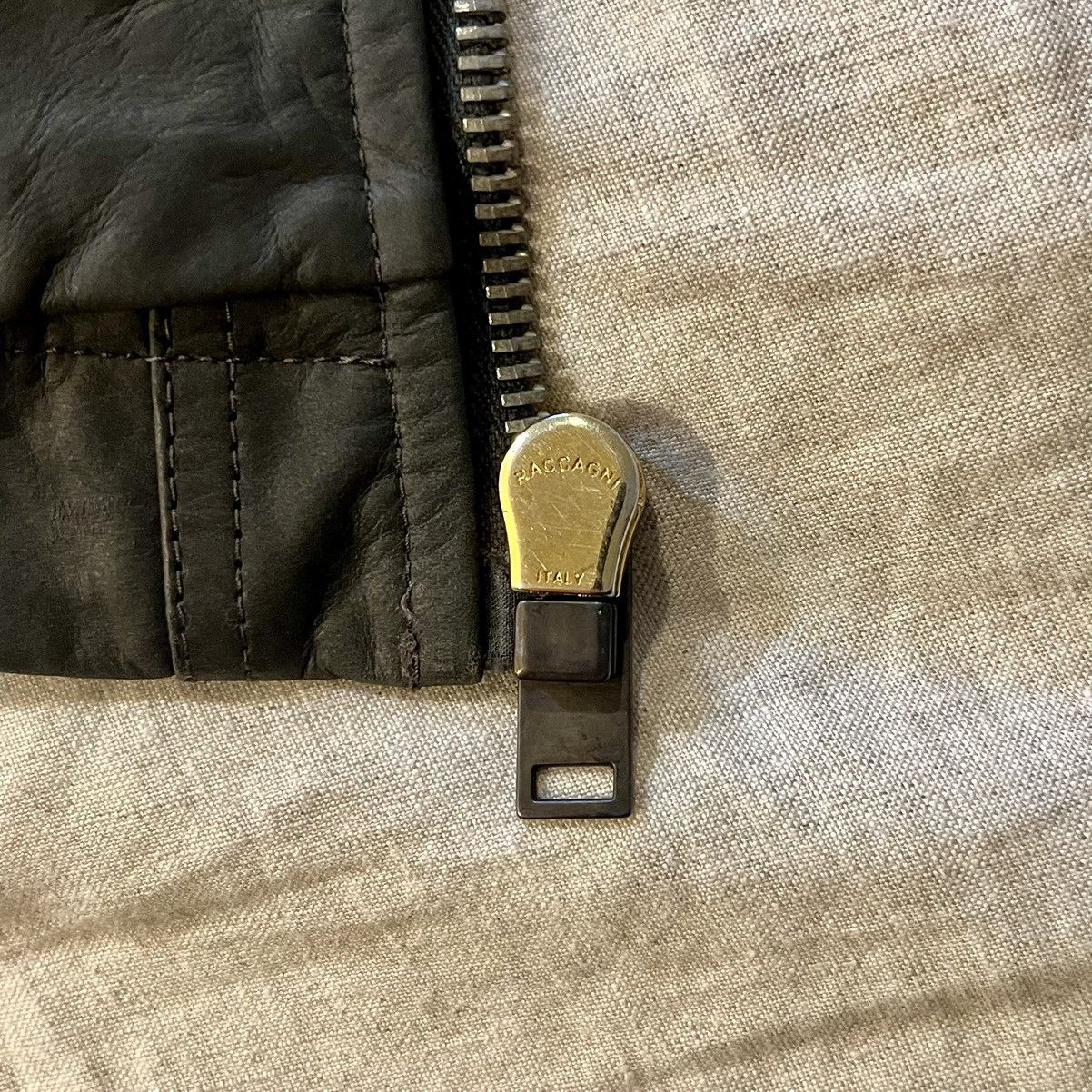 Rick Owens FW13 “PLINTH” Petrol Leather Intarsia Jacket Size US S / EU 44-46 / 1 - 6 Thumbnail