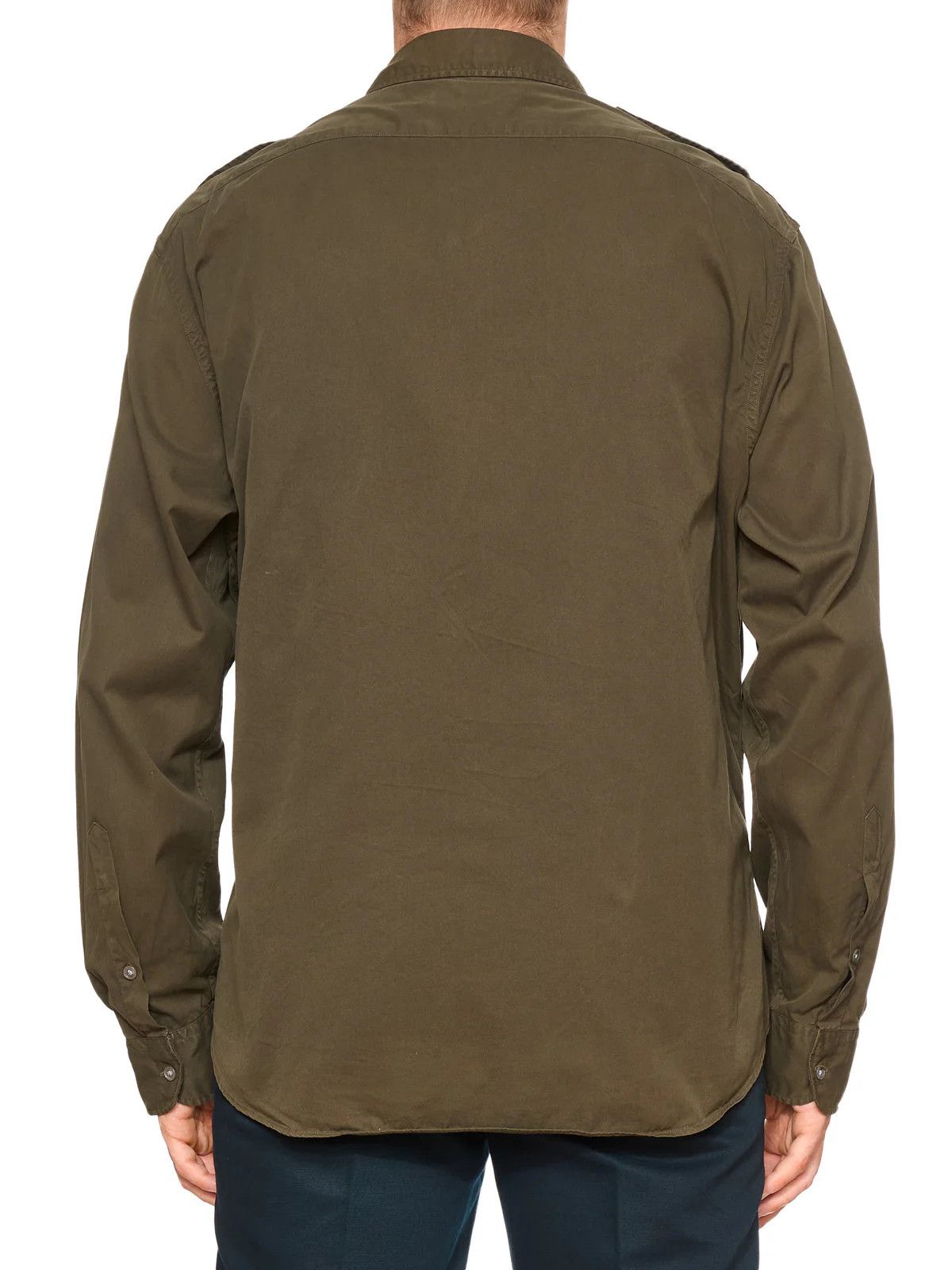 Ralph Lauren RALPH LAUREN Olive Green Epaulet Military Safari Shirt Size US XXL / EU 58 / 5 - 4 Thumbnail