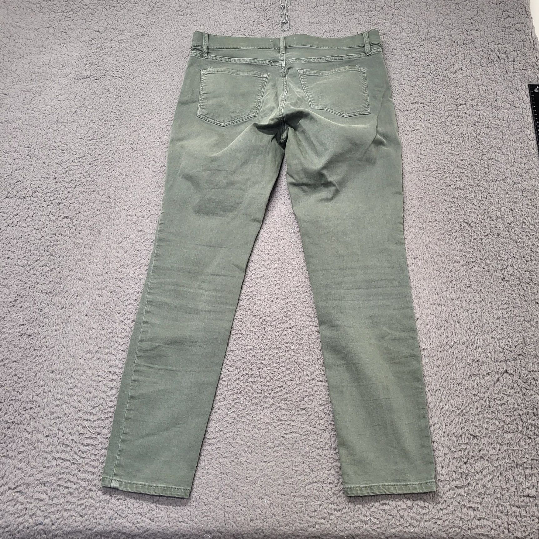 Loft Loft Jean Womens Size 29/8 Regular Pockets Modern Skinny Olive Army Green Denim Jeans Loft Marisa Womens Regular 29/8 Green Army 5-Pocket Design Size 29" - 3 Thumbnail