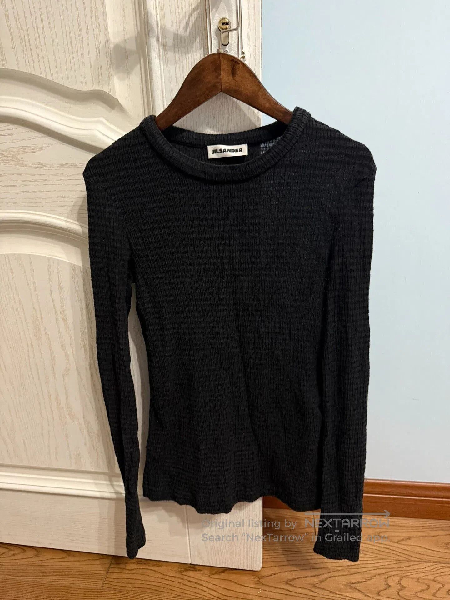 Jil Sander Jil Sander Long Sleeve Top Black Color. Size M / US 6-8 / IT 42-44 - 1 Thumbnail