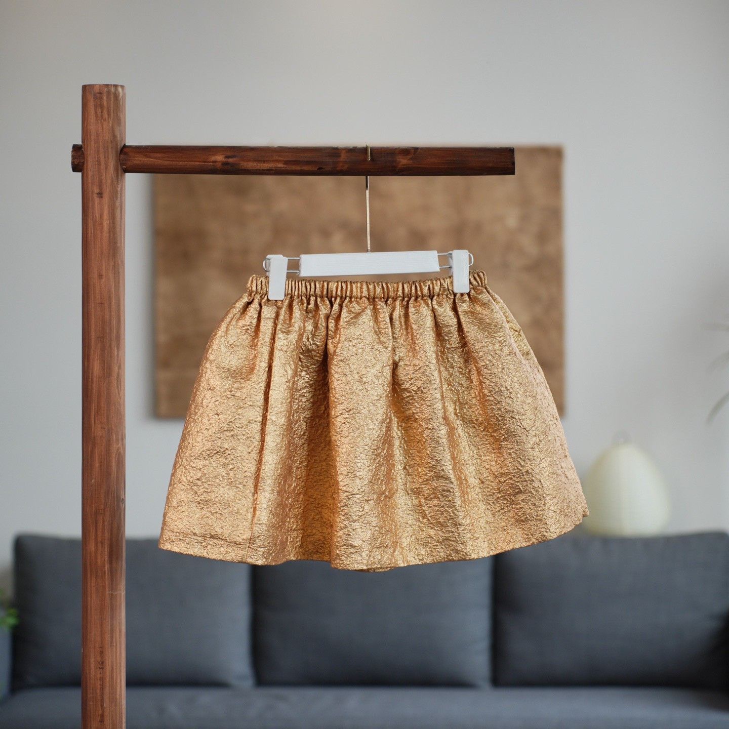Miu Miu Miu Miu Casual Gold Skirt 36 Women Size 36" / US 14 / IT 50 - 1 Thumbnail