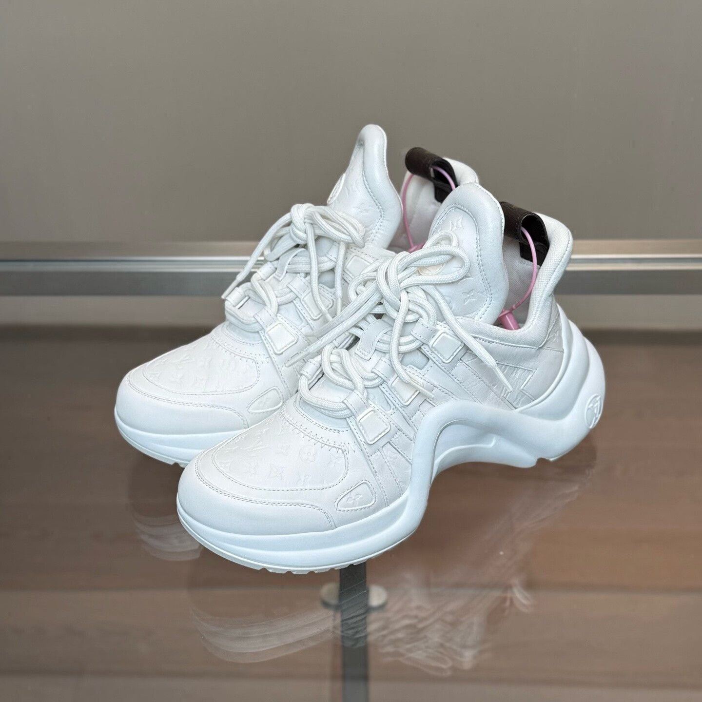 Louis Vuitton Archlight White Embossed Dad Shoes