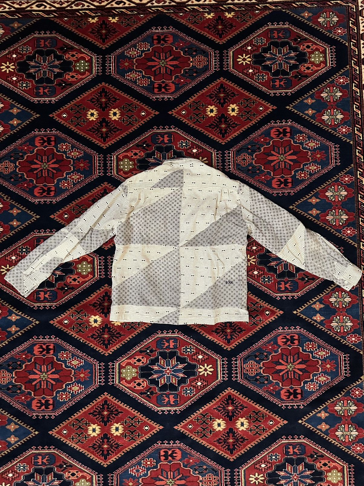 Bode Bode Patchwork Havana Long Sleeve Button Down Size US S / EU 44-46 / 1 - 2 Thumbnail