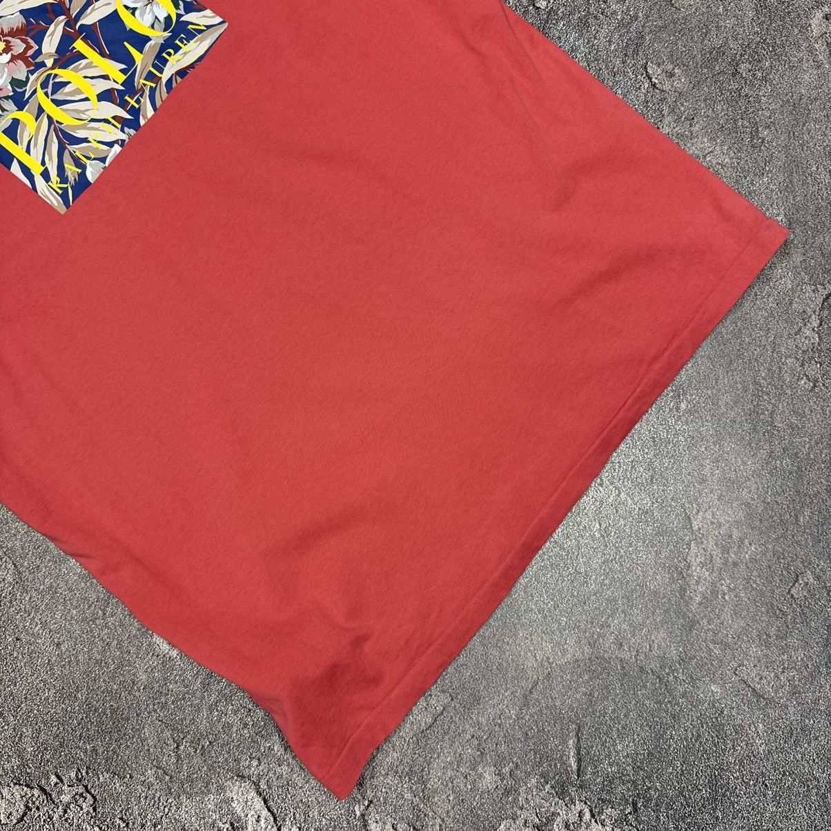 Polo Ralph Lauren Polo Ralph Lauren Graphic T-shirt Red Hawaii Print Size XL Size US L / EU 52-54 / 3 - 5 Thumbnail