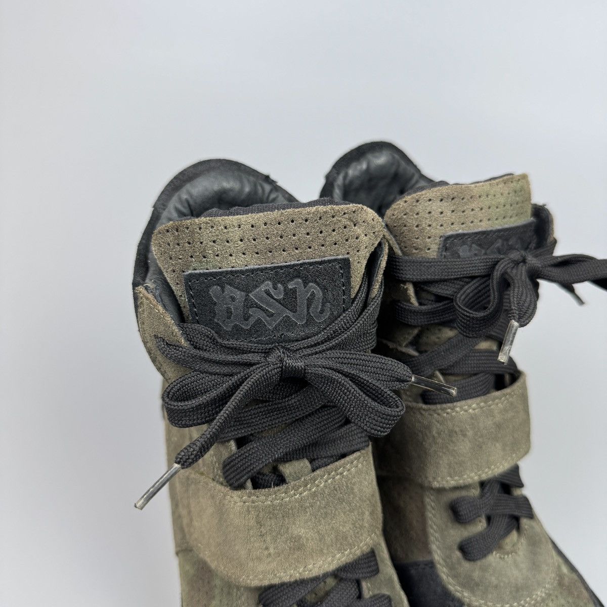 ASH Ash - Bowie Ash Wedge Camouflage Suede Sneakers Size US 8 / IT 38 - 9 Thumbnail