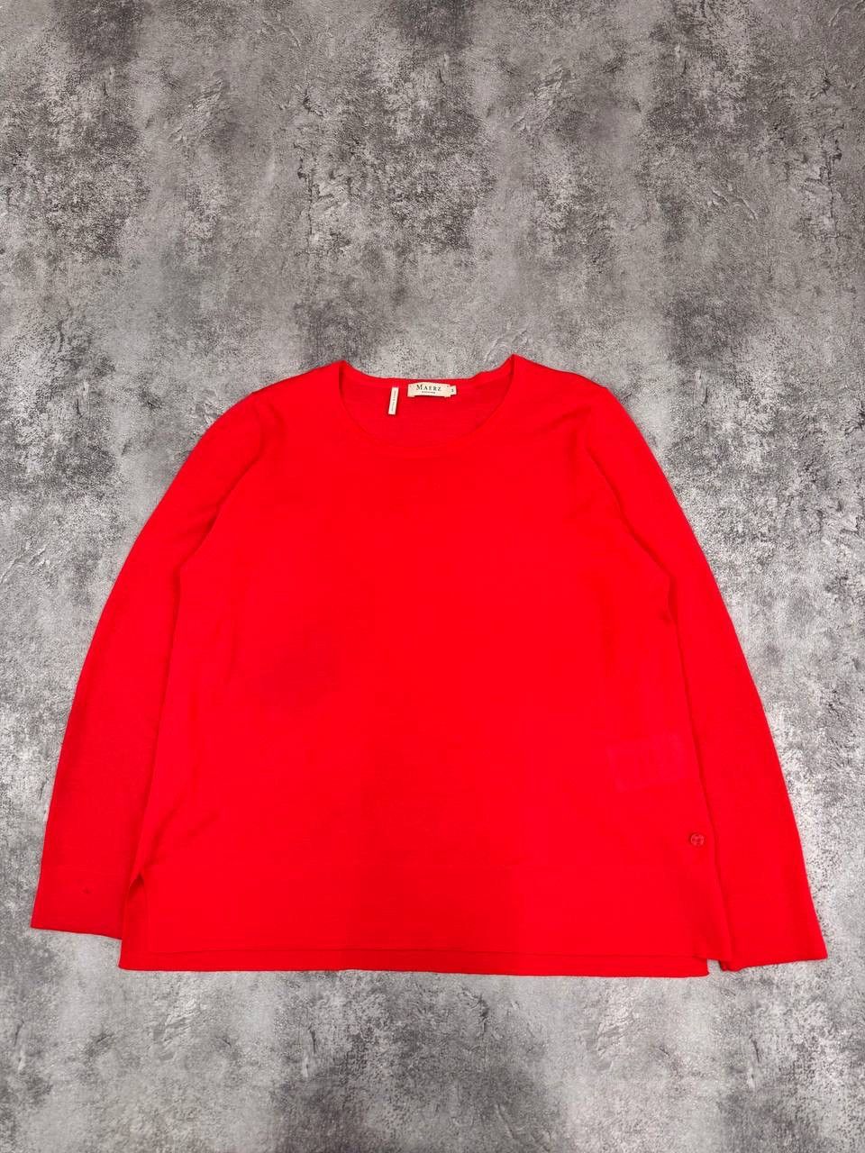 Merz B. Schwanen Maerz Muenchen Merino Wool Sweater Red Women's Size M Size M / US 6-8 / IT 42-44 - 1 Thumbnail