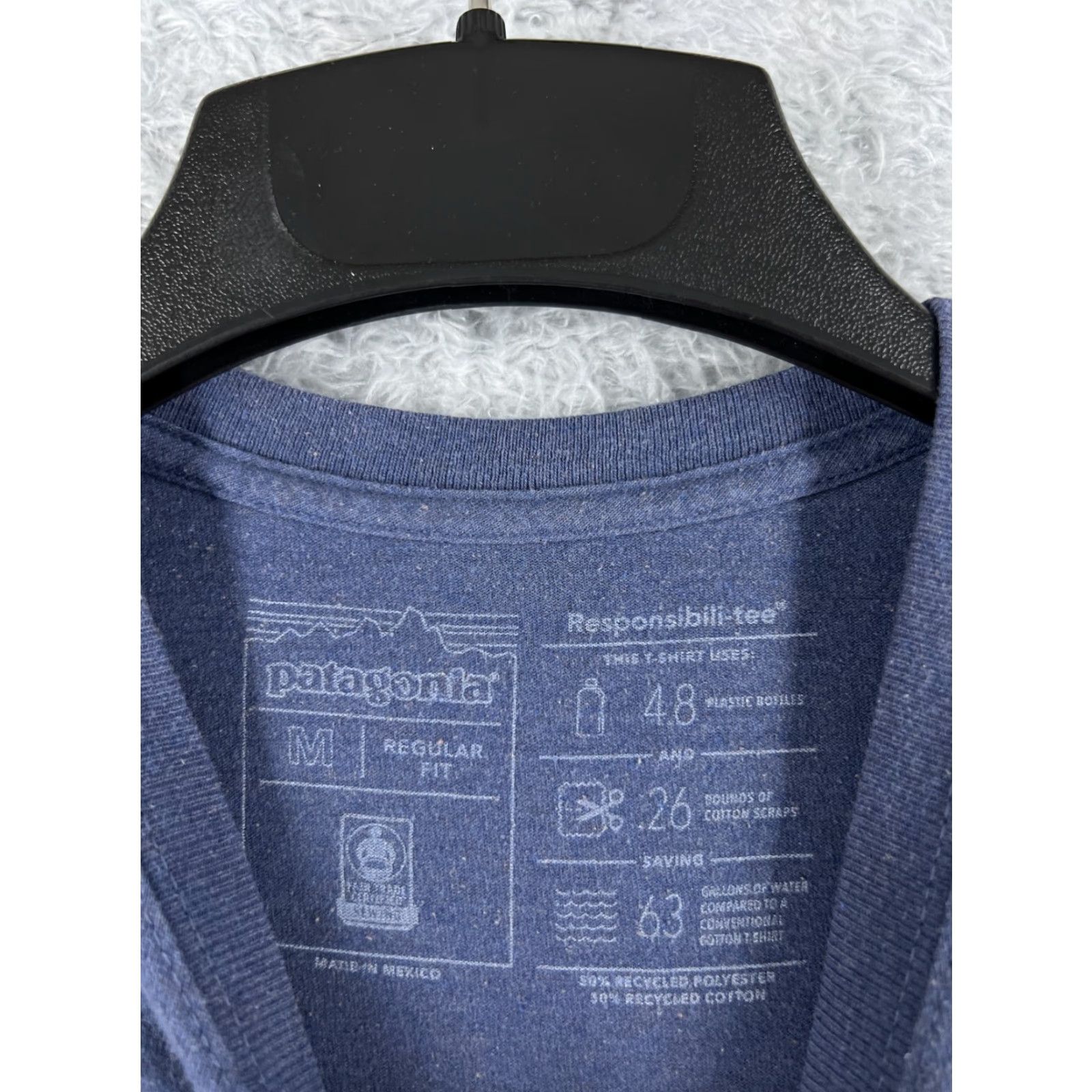 Patagonia Patagonia Shirt Men Medium Blue Short Sleeve Crew Neck Cotton Blend 39174 Size US M / EU 48-50 / 2 - 7 Thumbnail