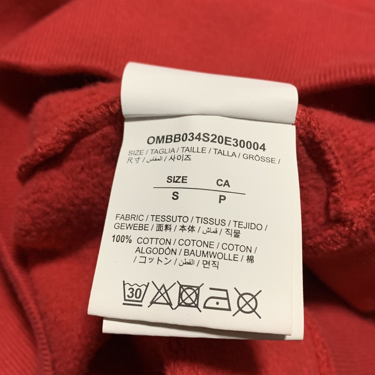 Off-White Off White Small Caravaggio Arrows Red Hoodie Virgil Abloh Size US S / EU 44-46 / 1 - 11 Thumbnail