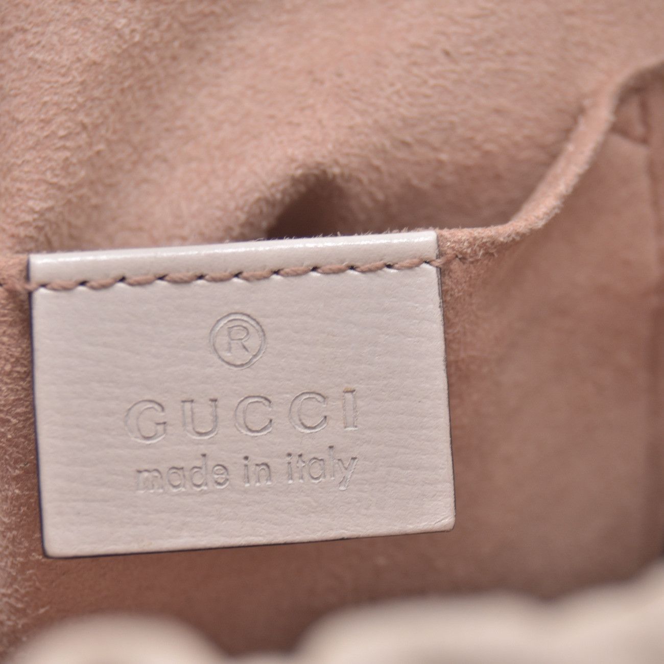 Gucci Gucci Monogram Textured Calfskin Horsebit 1955 Drawstring Size ONE SIZE - 10 Thumbnail