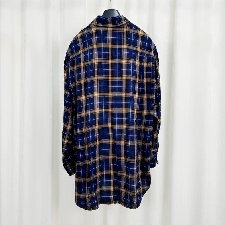 Balenciaga Balenciaga size 34 Gold button checkered shirt Size XS / US 0-2 / IT 36-38 - 2 Thumbnail