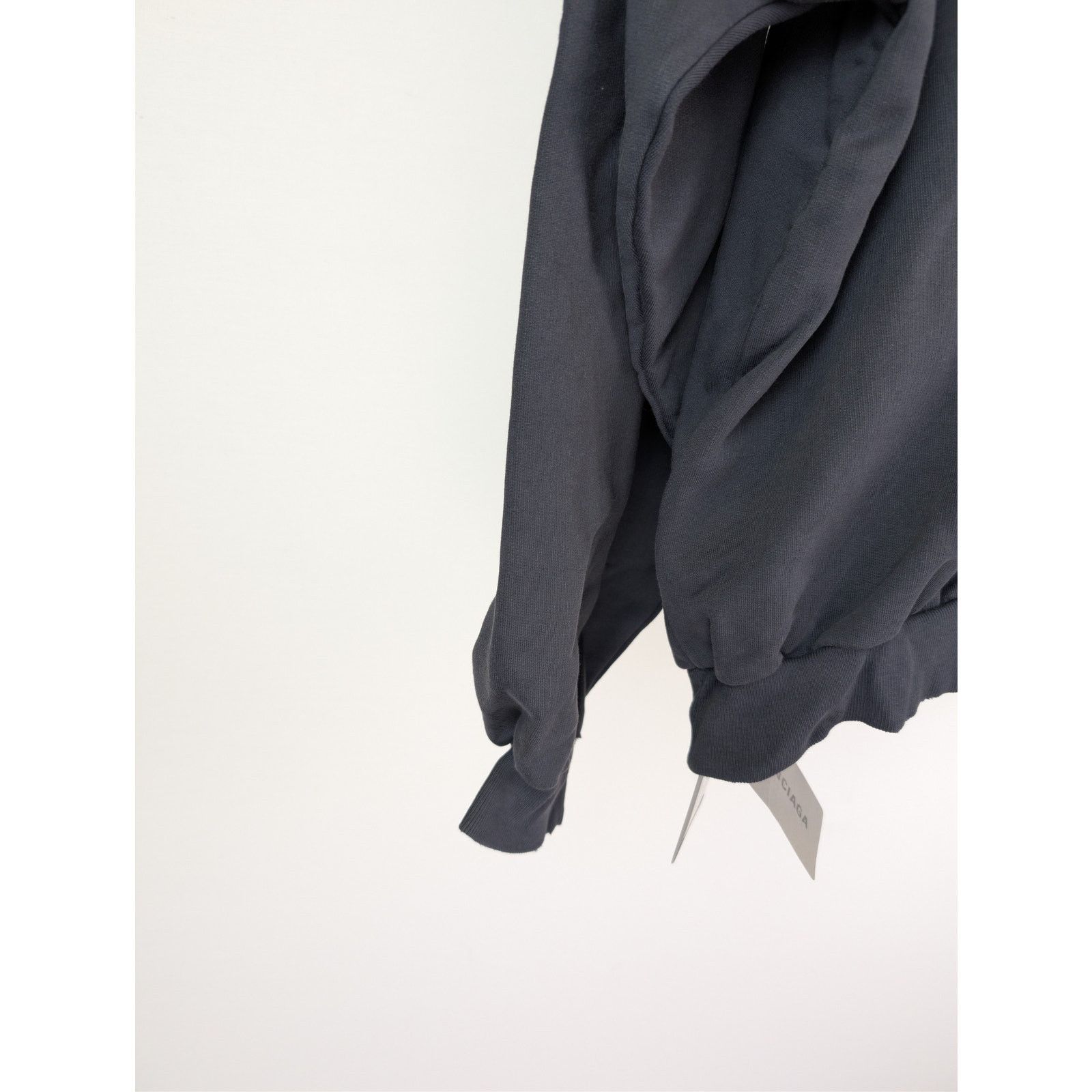 Balenciaga o1rshd1 Round Hoodie 1569 Be Kind Medium Molleton in Black Size US S / EU 44-46 / 1 - 14 Thumbnail