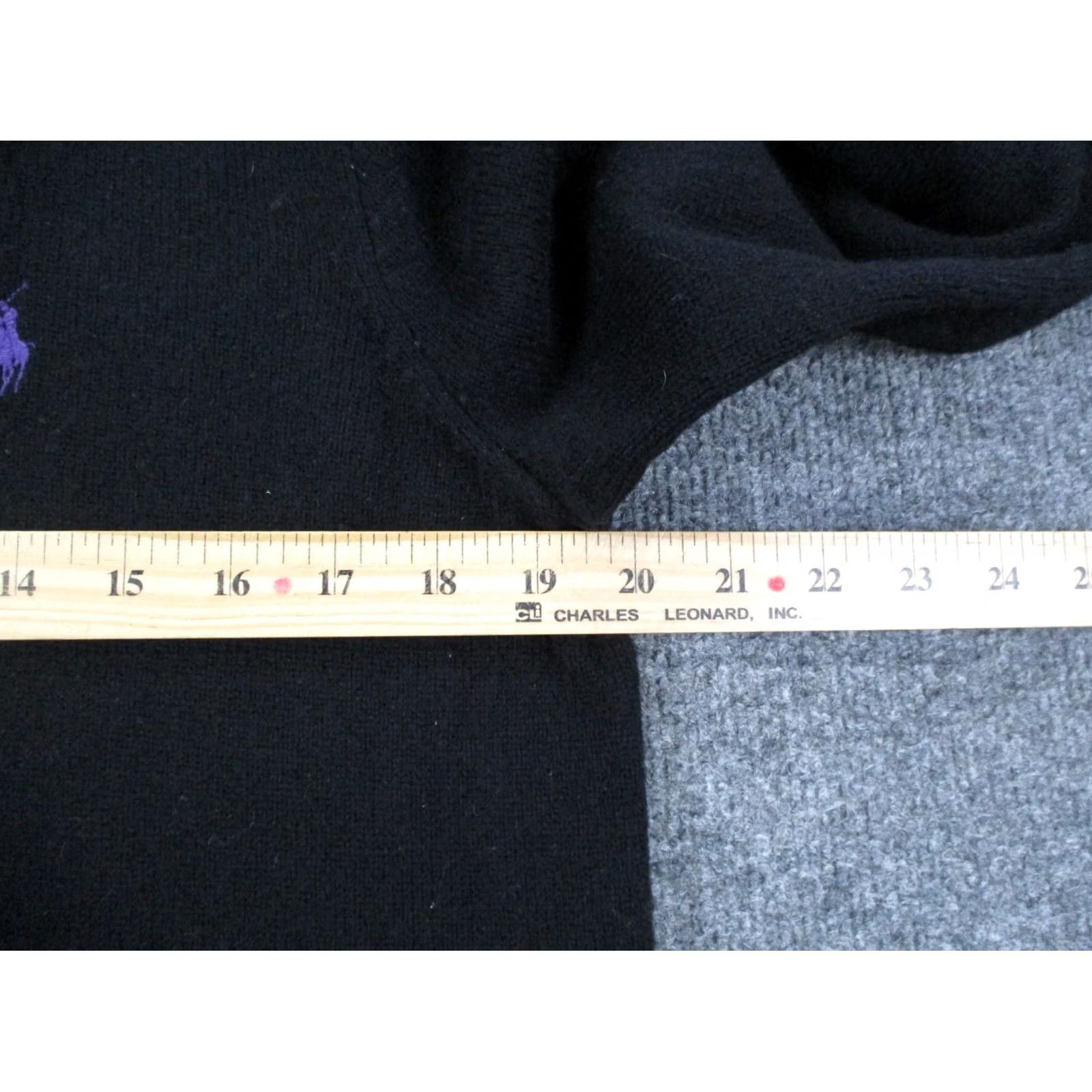 Polo Ralph Lauren Polo Ralph Lauren Sweater Mens L Black Wool Logo Pullover Knit VINTAGE? Size US L / EU 52-54 / 3 - 5 Thumbnail