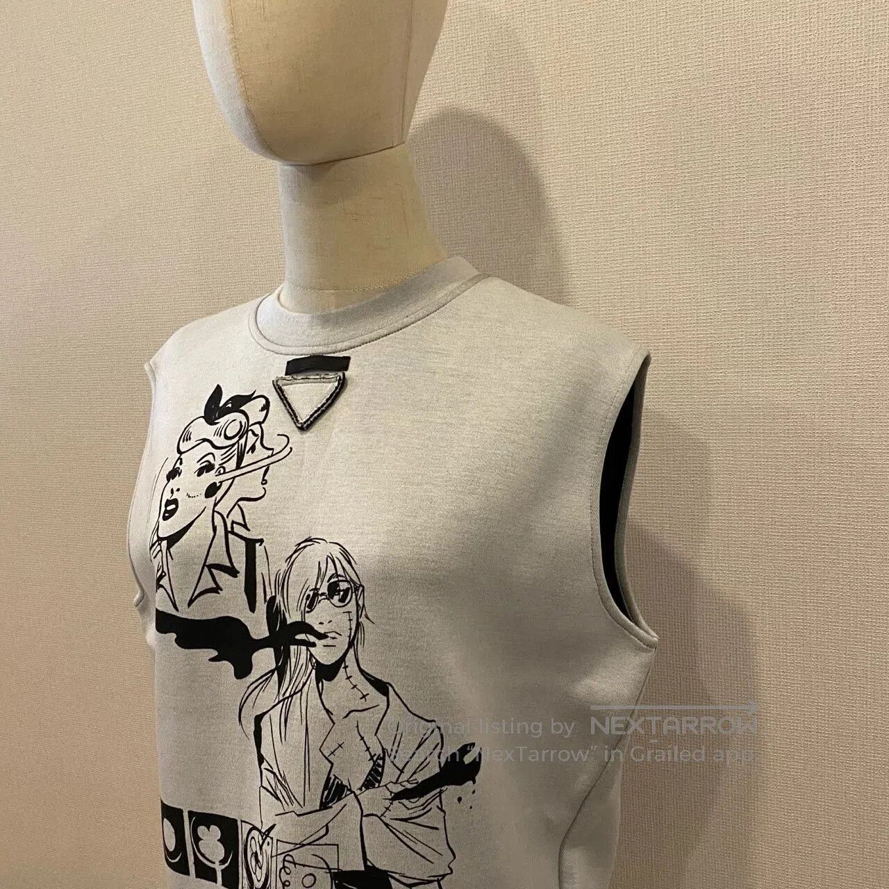 Prada Prada Comic Series Sleeveless Triangle Logo Sweatshirt. Size M / US 6-8 / IT 42-44 - 5 Thumbnail