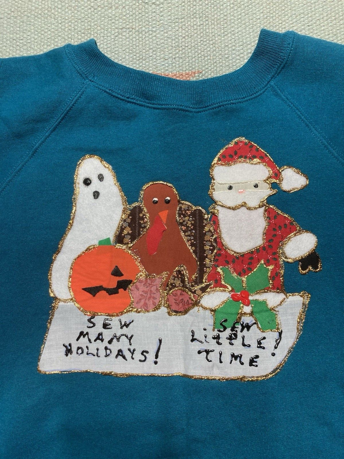 Vintage VTG sweatshirt ugly sweater holiday Halloween Christmas XL Size US XL / EU 56 / 4 - 2 Thumbnail