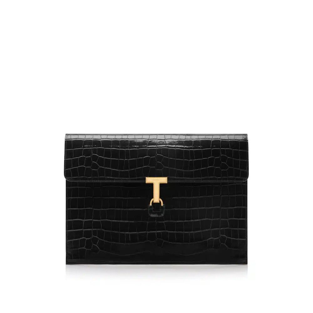 Tom Ford o1loc1c0825 H0547 Size: OS / Leather Portfolio in Black Size ONE SIZE - 1 Thumbnail