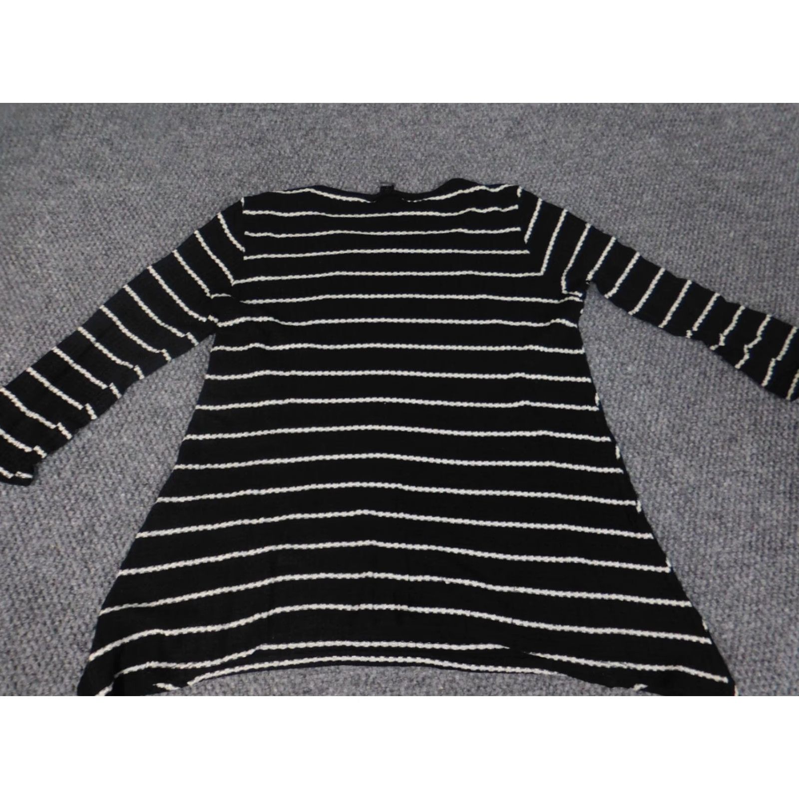 Vintage New Directions Sweater Womens L Gray Crew Neck Raglan Sleeve Knit Pullover Bow Button Stretch Slim Casual Regular Size L / US 10 / IT 46 - 7 Thumbnail