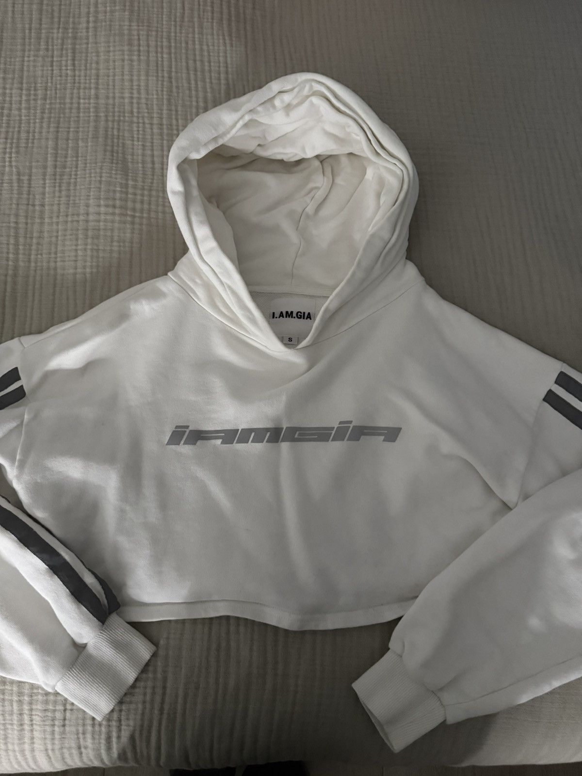Vintage IAMGIA Cropped Hoodie Size S Size S / US 4 / IT 40 - 2 Thumbnail