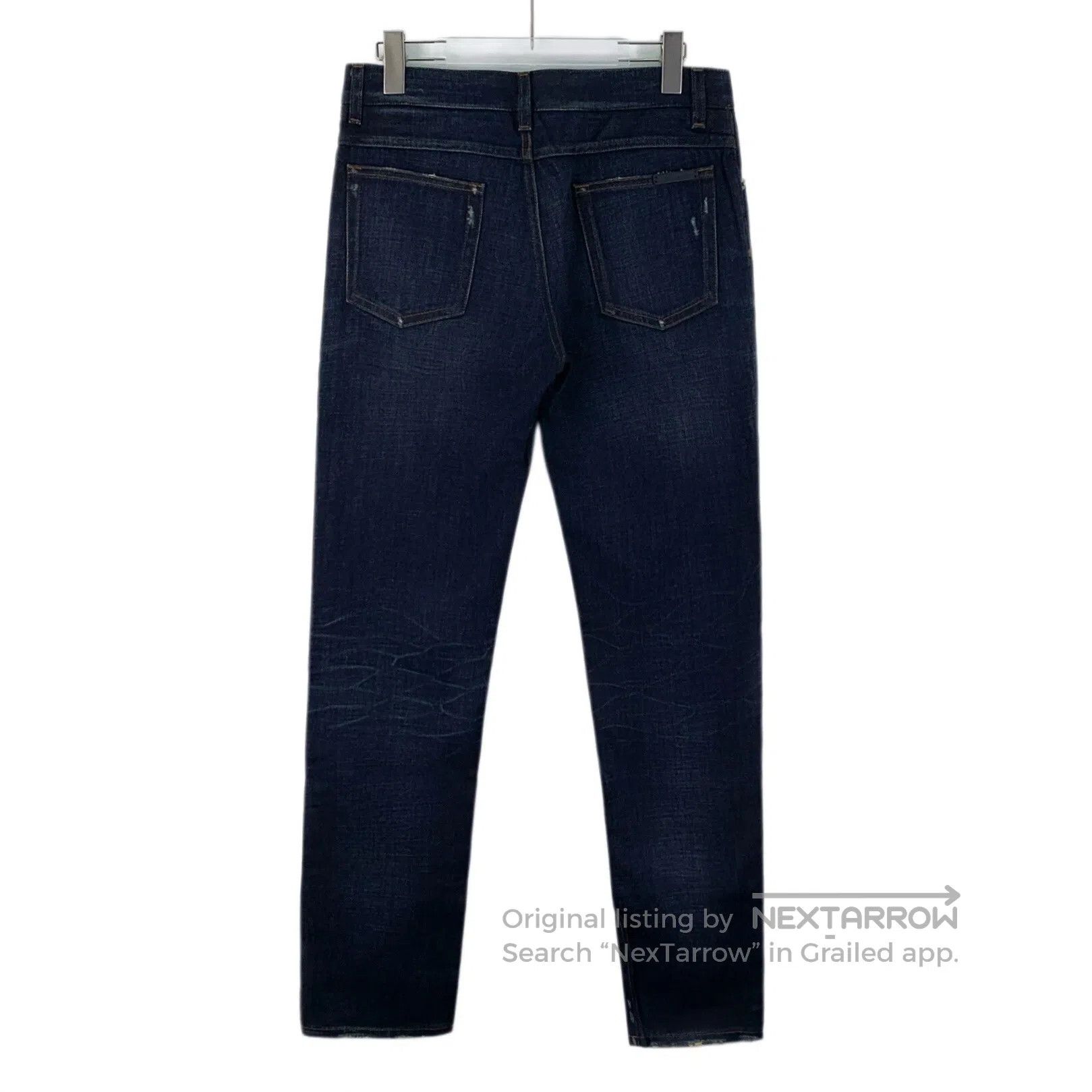 Dolce & Gabbana Dolce Gabbana Dark Blue Destroyed Design Casual Denim Long Size US 28 / EU 44 - 2 Thumbnail