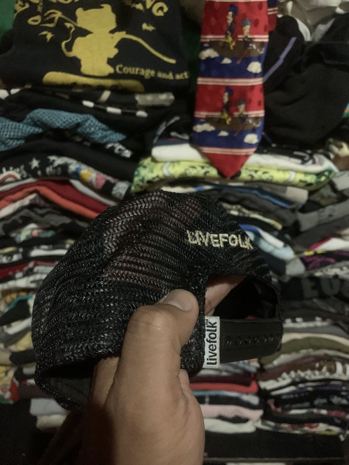 Japanese Brand LiveFolk ‘TOUCHTHE GRASS’ Trucker Hat Size ONE SIZE - 3 Thumbnail