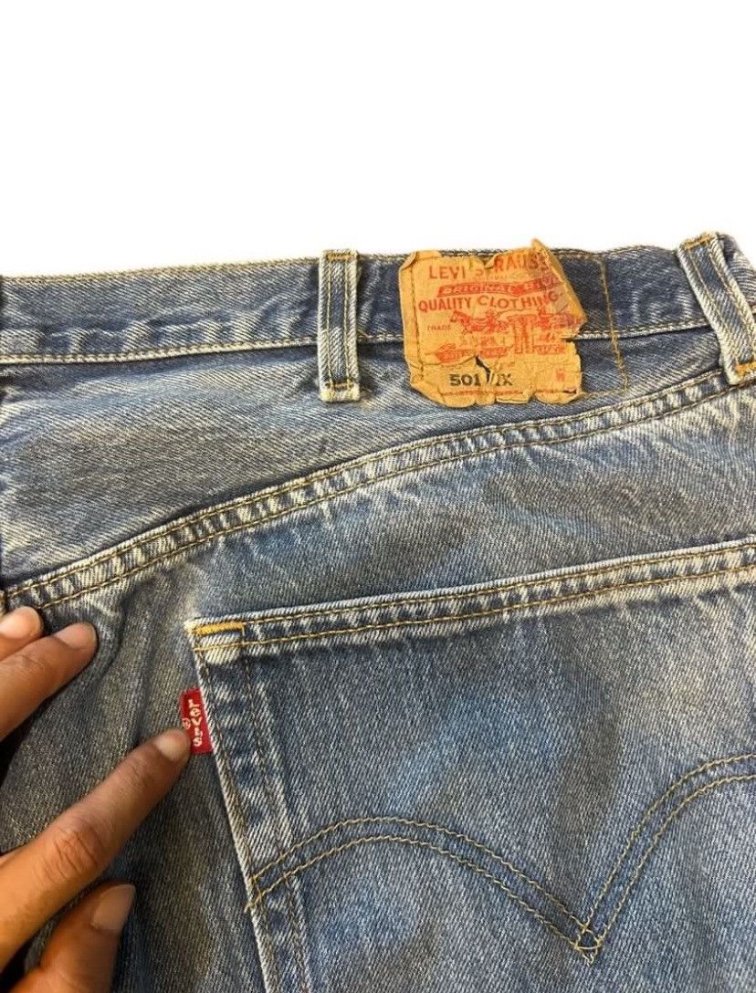 Levi's Distressed Levis 501 Oversize / Rock /grunge Size US 41 - 8 Thumbnail