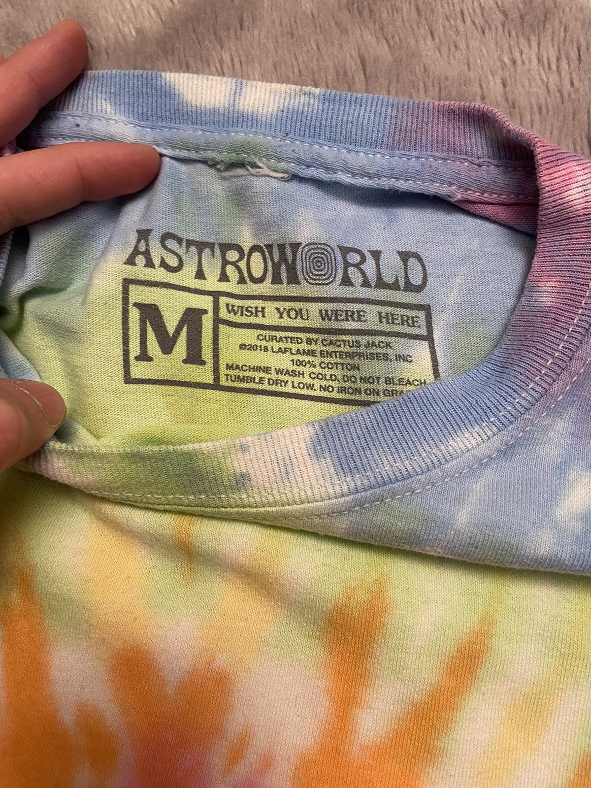 Travis Scott Travis Scott Astroworld tee WISH YOU WERE HERE Size US M / EU 48-50 / 2 - 3 Thumbnail