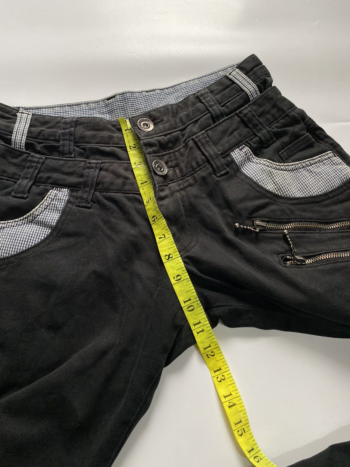Japanese Brand Flared laces up double wash no tag jeans pant ifsixwasnine Size US 30 / EU 46 - 10 Thumbnail