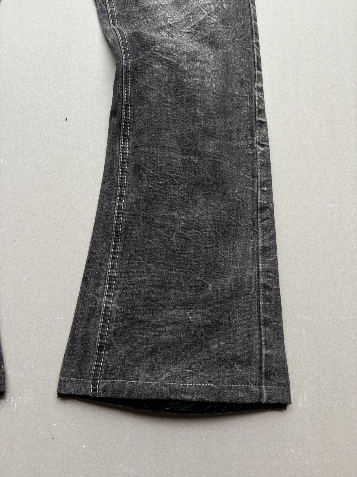 Japanese Brand LOWBOX lace up flare jeans Size US 29 - 5 Thumbnail
