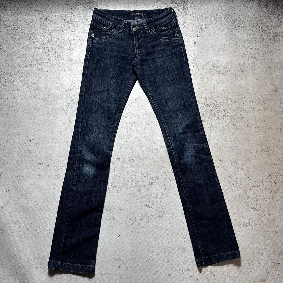 Dolce & Gabbana vintage dolce gabbana skinny jeans with metal logo luxury Size 28" / US 6 / IT 42 - 1 Thumbnail