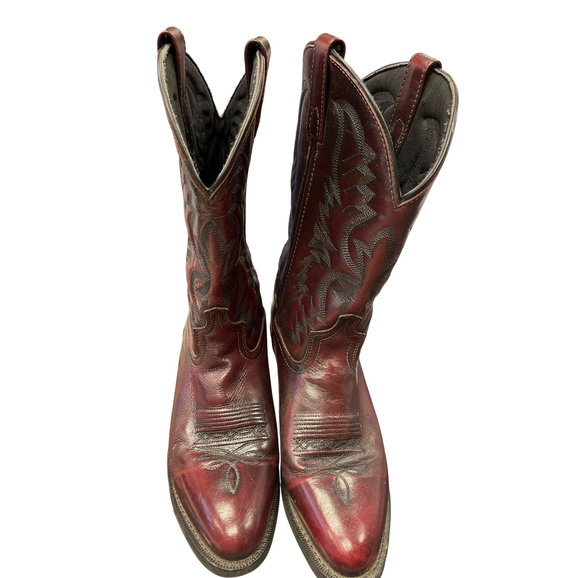 Other Laredo mens brown leather western mid calf boots sz 9.5D SKU Size US 9.5 / EU 42-43 - 14 Thumbnail