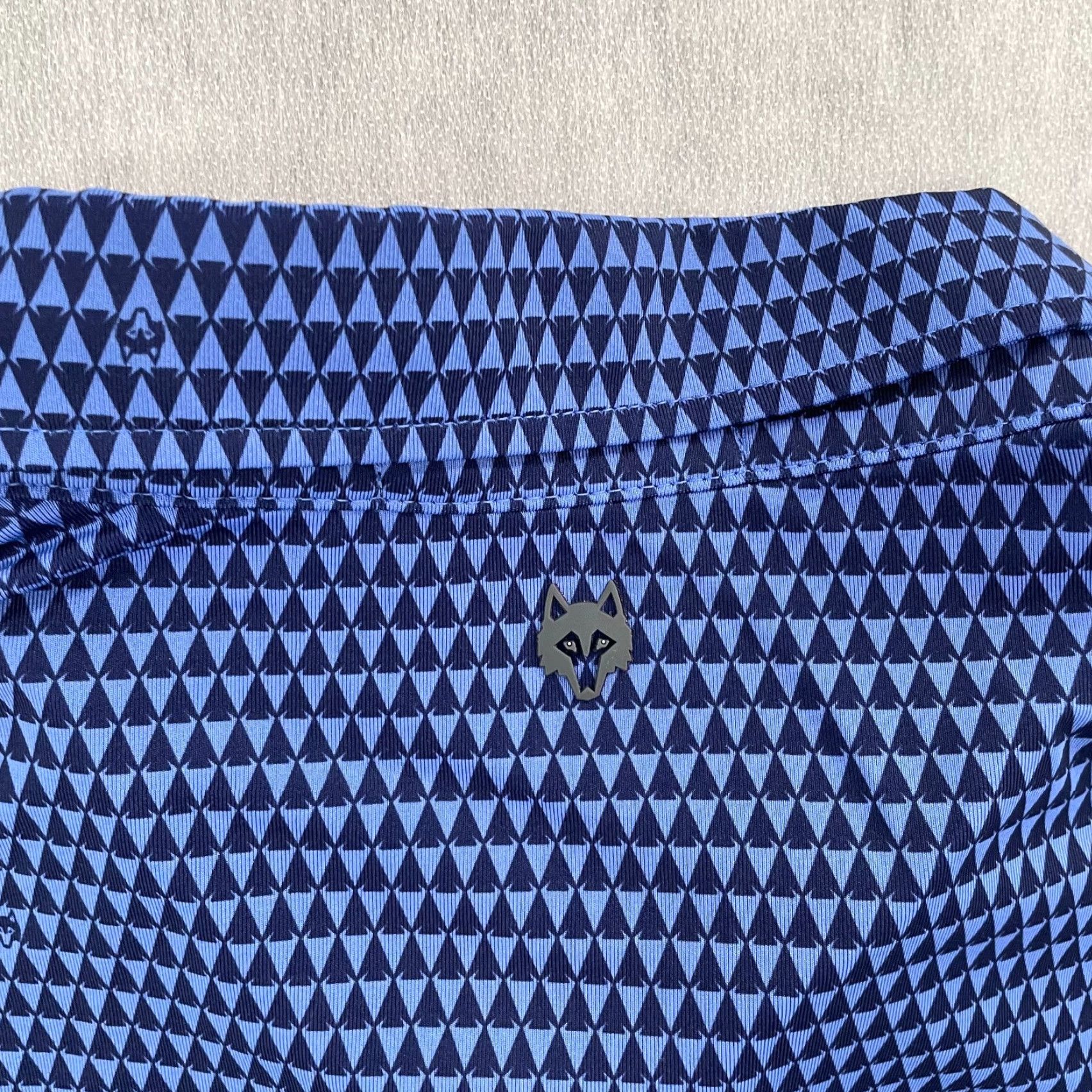 Vintage Greyson Polo Shirt Adult Large Blue Print Golf Wolf Logo Mens L Size US L / EU 52-54 / 3 - 4 Thumbnail