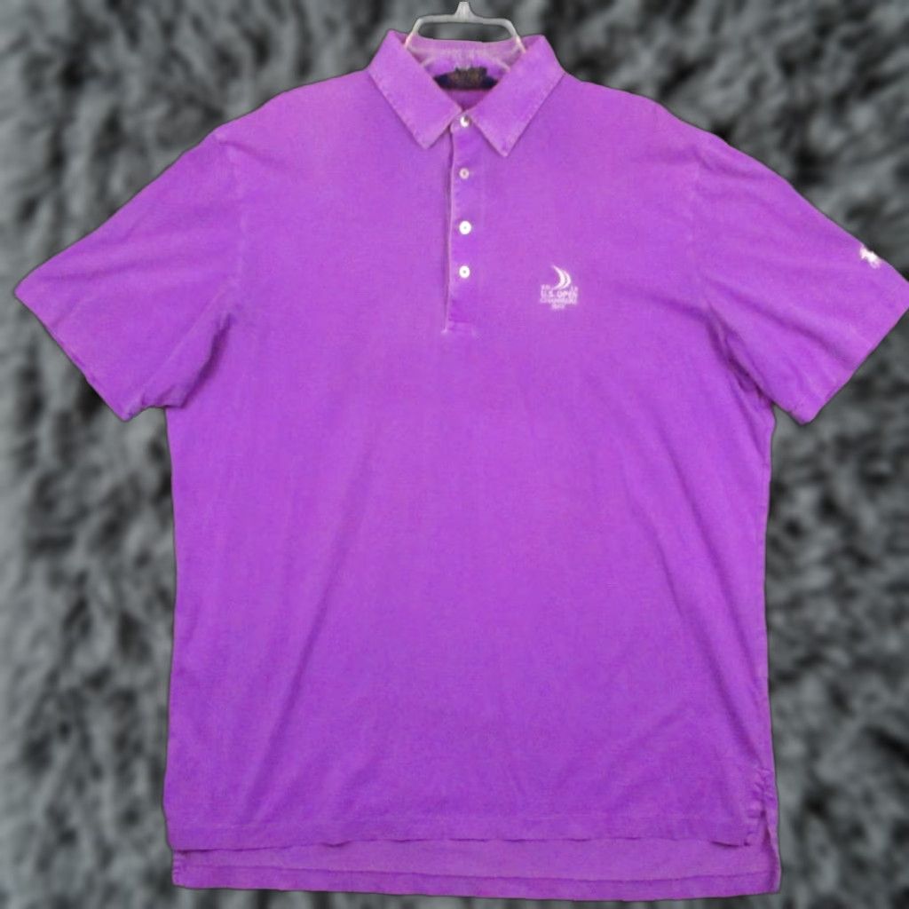 Polo Ralph Lauren Polo Ralph Lauren Shirt Polo Golf Mens XL Purple Vintage Lisle Pima 2015 US Open Size US XL / EU 56 / 4 - 1 Thumbnail