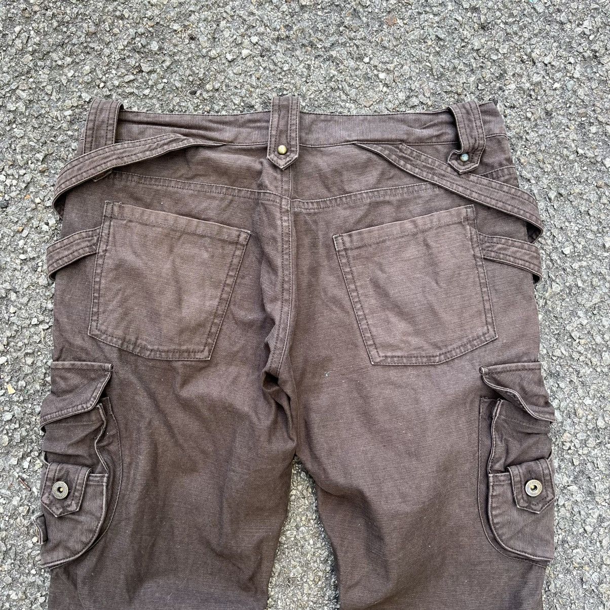 Hysteric Glamour In The Attic Flared Bondage Cargo Pants Bootcut Punk Grunge Size US 32 / EU 48 - 9 Thumbnail