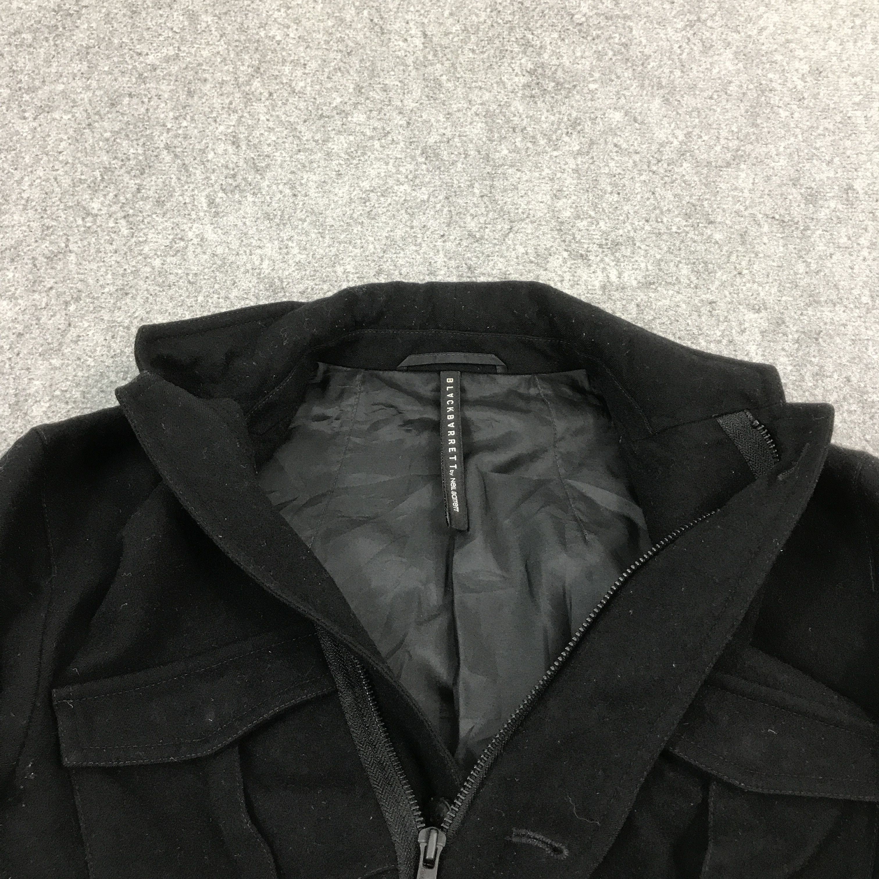 Black Barrett × Neil Barrett BLACK BARRETT BY NEIL BARRETT WOOL ZIPPER JACKET Size US S / EU 44-46 / 1 - 7 Thumbnail